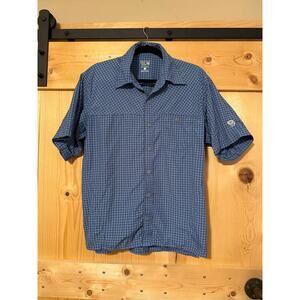 Mountain Hardware Canyon Plaid Mens Button Down Blue Size L